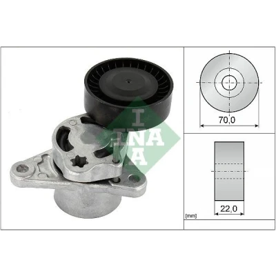 Imagem de INA 534 0709 10 Tensor, correia trapezoidal estriada MERCEDES BENZ: Classe C T modell