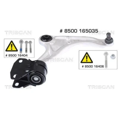 Imagem de TRISCAN 8500 165035 Braço de suspensão com articulação suspensão/guia, apoio borracha transversal 24