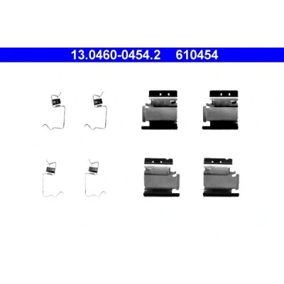 Imagem de ATE 13.0460 0454.2 Kit de acessórios, pastilhas travão PEUGEOT: 307 SW, 206 Hatchback, TOYOTA: Avensis II Sedan, FIAT: Stilo Hatchback