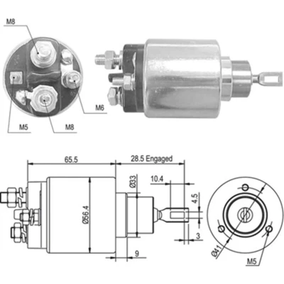 Imagem de Interruptor de solenoide, motor arranque MAGNETI MARELLI 940113050363
