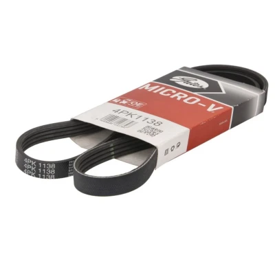Imagem de GATES 4PK1138 Correia trapezoidal estriada 1138 4 Poliéster, EPDM (borracha de etileno propileno dieno)