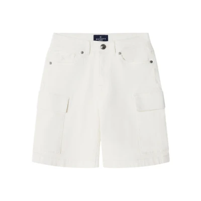 Imagem de Hackett London para menino. HK8000005 Calções de ganga Cargo branco (7años= 122cm), Casual, Algodão, moda infantil