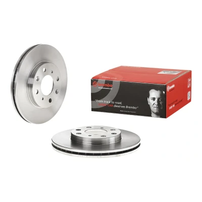 Imagem de BREMBO 09.9554.10 Disco de travão 240 21 4 interior ventilado com parafusos HONDA: Jazz 2