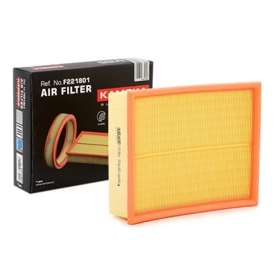 Imagem de KAMOKA F221801 Filtro de ar 55mm 213mm 254mm quatro quinas recirculação AUDI: A4 B6 Avant, B7 Sedan, BMW: 5 Sedan
