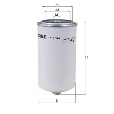 Imagem de MAHLE ORIGINAL KC 544 Filtro de Combustível aparafusado