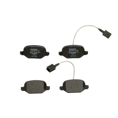 Imagem de BOSCH 0 986 494 776 Jogo de pastilhas para travão disco Baixo teor metálico com sensor desgaste integrado chapa anti ruído ALFA ROMEO: MiTo