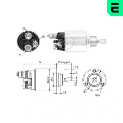 Imagem de ERA ZM2381 Interruptor electromagnético, motor de arranque