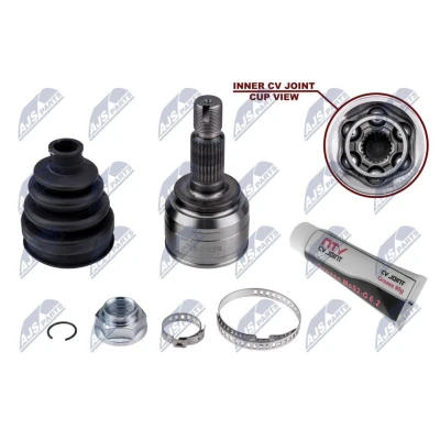 Imagem de NTY NPZ LR 018 Ponteira de Transmissão Eixo traseiro esquerdo, direito, do lado da roda LAND ROVER: Freelander I SUV Cabrio