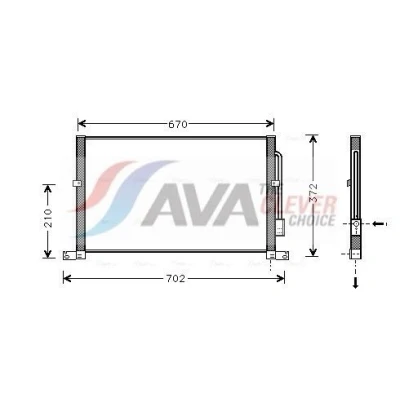Imagem de Condensador, ar condicionado AVA QUALITY COOLING FD5302
