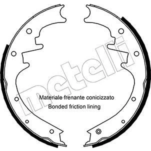 Imagem de METELLI 53 0352 Maxilas de Travão 254,0mm 46mm JEEP: Grand Cherokee I