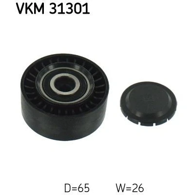Imagem de SKF VKM 31301 Polia de Desvio AUDI: A4 B7 Sedan, A5 B8 Sportback, Avant
