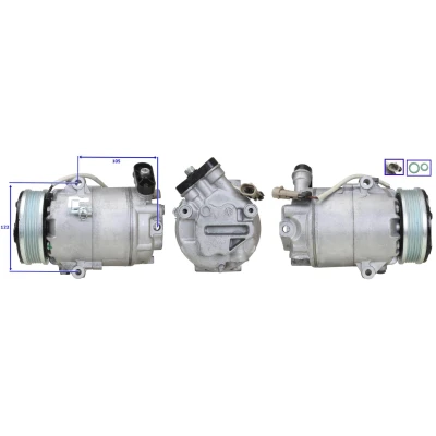 Imagem de LUCAS ACP517 Compressor PAG 46 R134a com juntas OPEL: Astra H Caravan, Hatchback, GTC