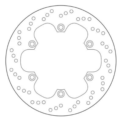 Imagem de BREMBO Disco de travão à frente 276mm 5mm 6 perfurado 68B407E9 Discos