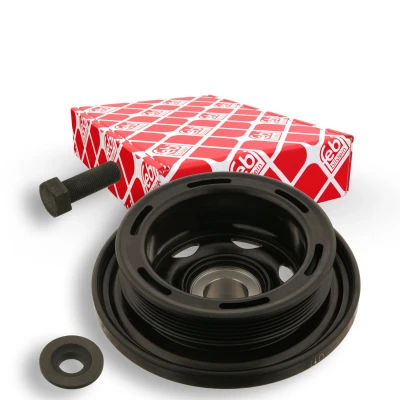 Imagem de FEBI BILSTEIN 33600 Polia da Cambota 6PK 192 5 com conector de tubos, parafuso ProKit MERCEDES BENZ: Classe E Sedan, C T modell