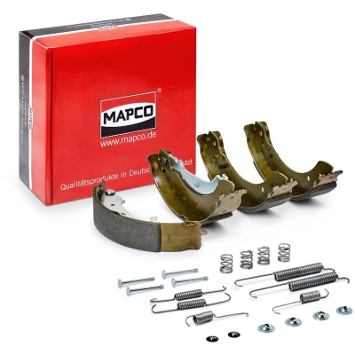 Imagem de MAPCO 8128/1 Maxilas de Travão Eixo traseiro 203 38 com acessórios PEUGEOT: 206 Hatchback, 306 Van, RENAULT: CLIO 2, 2 Kasten