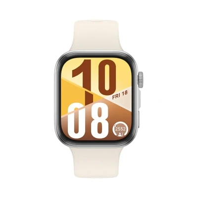 Imagem de Huawei Watch Fit 4 Prata (Bracelete De Borracha Branca)