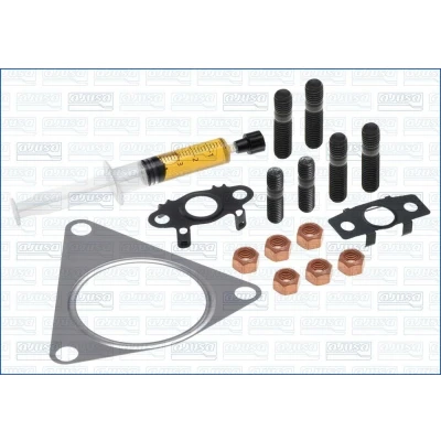 Imagem de AJUSA JTC11834 Kit de montagem, turbocompressor with studs, syringe oil com juntas instruções montagem