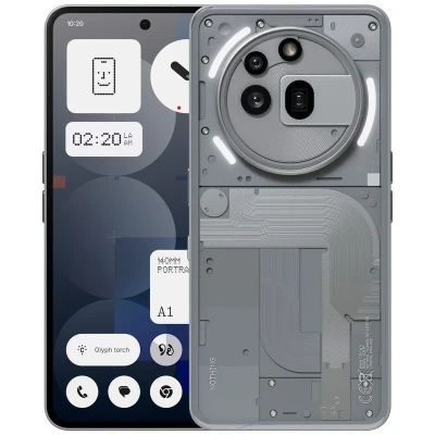 Imagem de Nada Telefone (3a) Pro Smartphone 12/256GB 6.8&quot; AMOLED FHD+ 120Hz 50MP 5000mAh 45W Android 15 Cinza