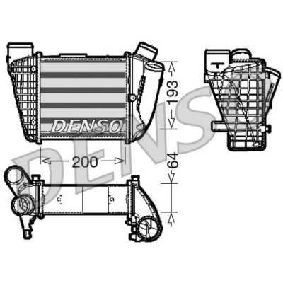 Imagem de DENSO DIT02004 Intercooler Alumínio 200x193x64 AUDI: A4 B7 Avant, B6 Sedan, Avant