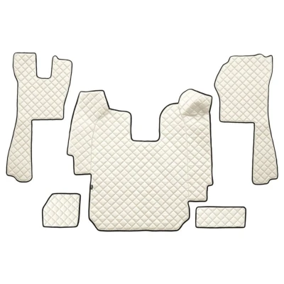 Imagem de F CORE FL03 CHAMP Conjunto de tapete chão Couro artificial à frente 5 branco marfim