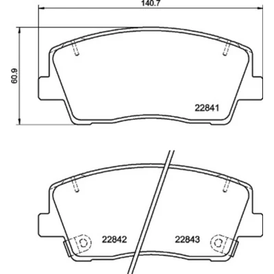Imagem de BREMBO P 30 108 Jogo de pastilhas para travão disco com avisador sonoro desgaste chapa anti ruído acessórios KIA: Stinger Hatchback