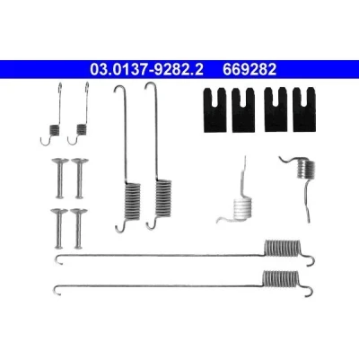 Imagem de ATE 03.0137 9282.2 Kit de acessórios, maxilas do travão LAND ROVER: Freelander I SUV Cabrio