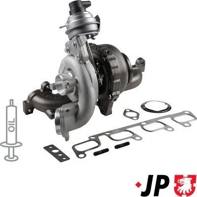 Imagem de JP GROUP 1117404600 Turbocompressor accionado pelos gases de escape incl. Kit juntas AUDI: A3 Hatchback, Sportback