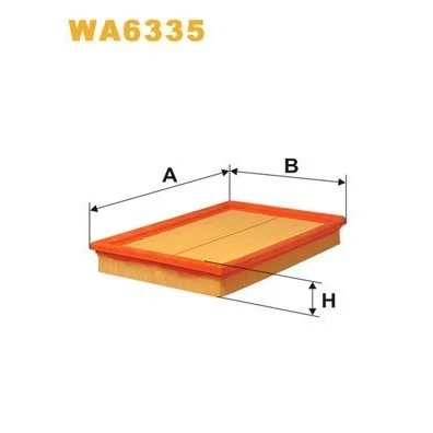 Imagem de WIX FILTERS WA6335 Filtro de ar 38 177 255 Cartucho filtrante FORD: Fiesta 4, Mk4 Van, Puma, FORD USA: PROBE 1, MAZDA: 121 III Hatchback