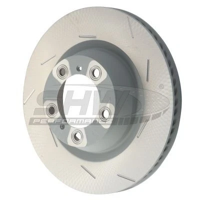 Imagem de SHW Performance PRR39710 Disco de travão Eixo traseiro direito 350 28 interior ventilado, fendido revestido alto carbono PORSCHE: Panamera