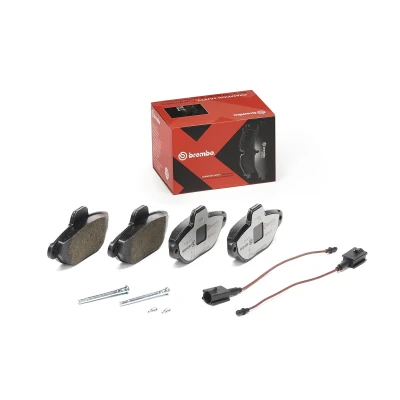 Imagem de BREMBO P 24 147X Jogo de pastilhas para travão disco incl. contacto aviso desgaste com acessórios FIAT: 500 Hatchback, FORD: KA Hatchback