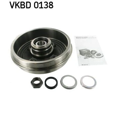 Imagem de SKF VKBD 0138 Tambor de Travão com o rolamento da roda integrado 212