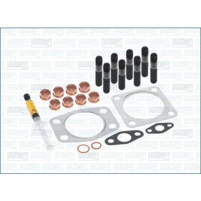Imagem de AJUSA JTC11370 Kit de montagem, turbocompressor with studs, syringe oil com juntas instruções montagem AUDI: 100 C4 Sedan, 80 B4 Avant