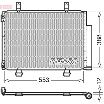 Imagem de DENSO DCN47007 Condensador com secador R134a