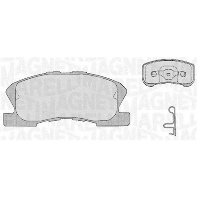 Imagem de MAGNETI MARELLI 363916060209 Jogo de pastilhas para travão disco com contacto avisador desgaste integrado DAIHATSU: Sirion I