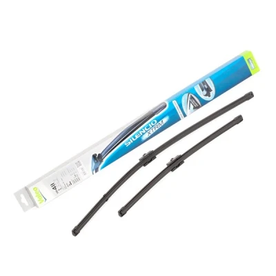 Imagem de Escova do limpa vidros Valeo Silencio X.trm, Flat Blade Set 574324 à frente Sem armação Fixação por cavilha FORD: Focus 2, 2 Kombi