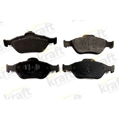 Imagem de KRAFT 6002340 Jogo de pastilhas para travão disco Eixo dianteiro FORD: FIESTA 4, 5, Puma Hatchback, MAZDA: 2 Hatchback