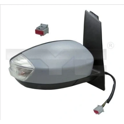 Imagem de Espelho retrovisor Tyc 310 0193 à direita com subcapa para regulação eléctrica dos espelhos, convexo, aquecível FORD: C Max 2