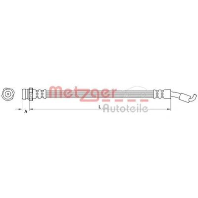 Imagem de METZGER 4110821 Mangueira de Travão 310 M10 x 1