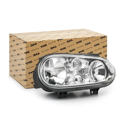 Imagem de TYC 20 5385 75 2 Farol Principal à direita H7, H1 sem faróis de nevoeiro para circulação pela com motor elétrico VOLKSWAGEN: Golf 4
