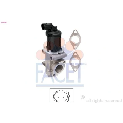 Imagem de FACET 23.0047 Válvula EGR FIAT: Doblo I Cargo, Strada Pick up, Scudo II, LANCIA: Lybra Carrinha, ALFA ROMEO: 156 Sportwagon