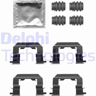 Imagem de DELPHI LX0671 Kit de acessórios, pastilhas travão KIA: CARENS 4, FIAT: 500L