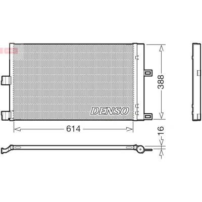 Imagem de DENSO DCN99080 Condensador 614mm