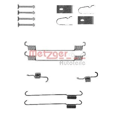 Imagem de METZGER 105 0007 Kit de acessórios, maxilas travão estacionamento