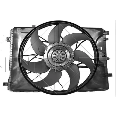 Imagem de NRF 47847 ventilador de radiador 481 12 400 com estrutura do (caixilho), Motor sem escovas