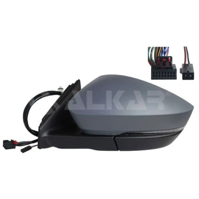 Imagem de Espelho retrovisor Alkar 9059771 esquerda com subcapa elétrico aquecível, memória, dobrável electricamente, convexo, iluminação circundante, a