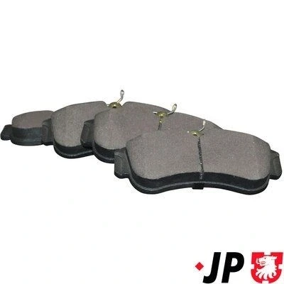 Imagem de JP GROUP 4063600110 Jogo de pastilhas para travão disco Eixo dianteiro excl. contacto aviso desgaste NISSAN: Almera II Hatchback