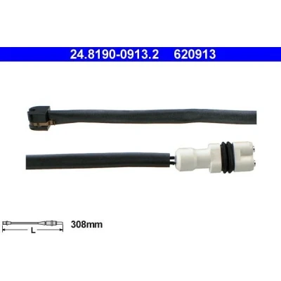Imagem de ATE 24.8190 0913.2 Sensor de Desgaste Pastilha Freio PORSCHE: 944 Coupe