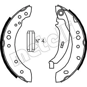 Imagem de METELLI 53 0513 Maxilas de Travão 203,2mm 39mm RENAULT: CLIO 2, 3