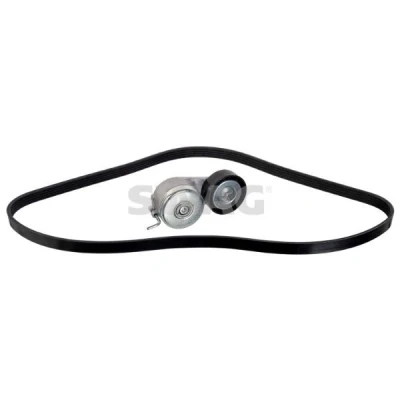 Imagem de SWAG 33 10 4394 Jogo de correias trapezoidais estriadas com elemento tensor FIAT: Punto II Hatchback, BRAVO 2, Grande Hatchback