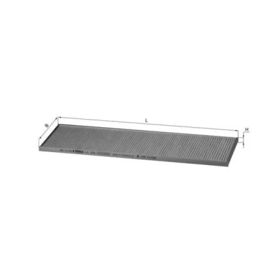 Imagem de MAHLE ORIGINAL LA 355 Filtro, ar do habitáculo Filtro de partículas 455,0 150 12,0